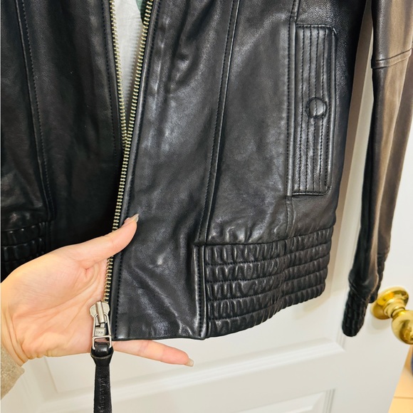 [Sold] Mackage x Aritzia Genuine Lamb Leather Jacket, Size M - Picture 7 of 11
